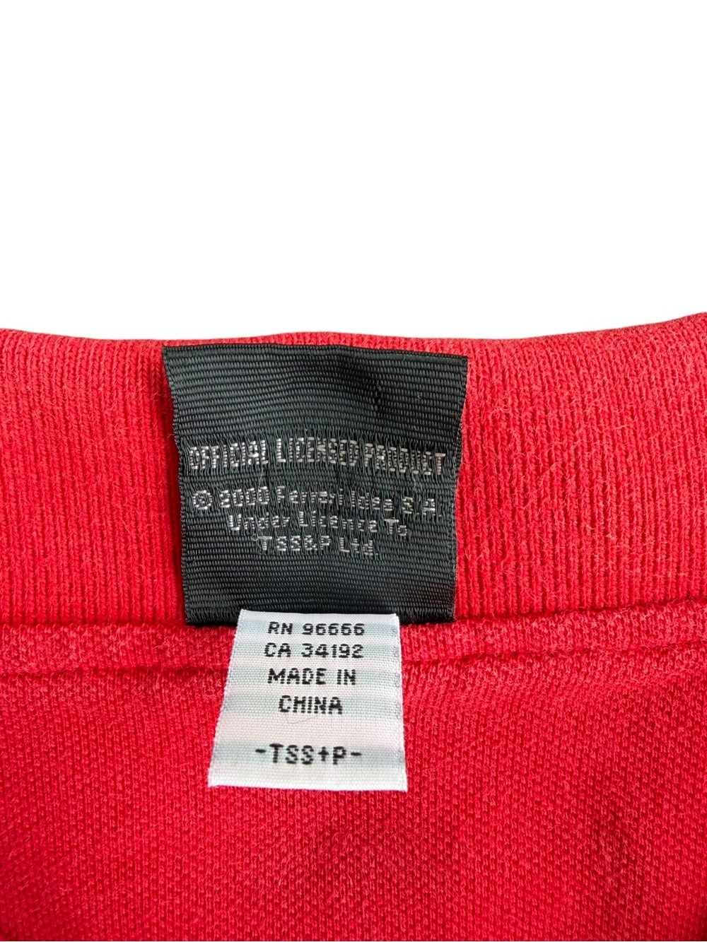 VTG 2000 Y2K Ferrari Official Licensed Red Polo Shirt Size: L - Picture 6 of 9